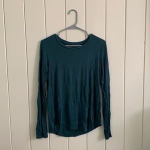 Dark Green Long Sleeved Crew